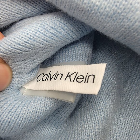 Calvin Klein Womens Light Blue Acrylic Beanie Warm Casual Comfort Winter main image 5